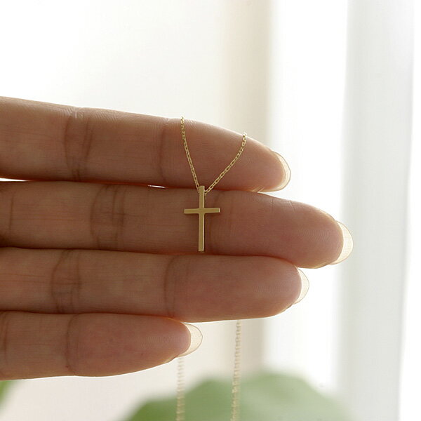 定番人気 クロス ネックレス K18 ゴールド 送料無料 金無垢 メンズ レディース ペンダント 18k Gold Cross 男性 女性 十字架 18金 華奢 ネックレス 小さめ クロス シンプル 21春夏 Robisz To