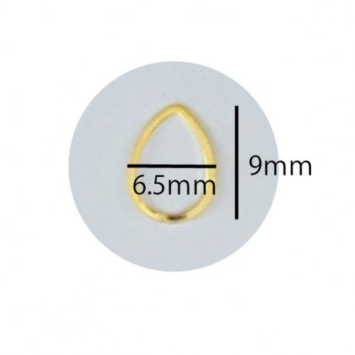 クリエイティブフレーム エッジフレーム ドロップ ゴールド/シルバー 10個入