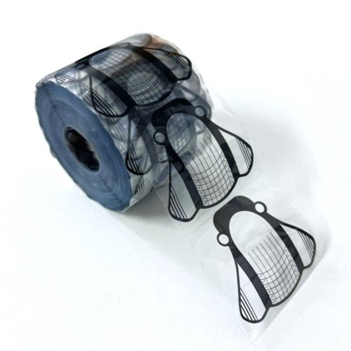 【ネイル用品】ネイルフォーム クリアフォーム 透明フォーム ジェルスカルプ お試し10枚