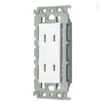 Rakuten - パナソニック WTL150249W アドバンスシリーズ 埋込ダブルコンセント（絶縁枠付）15A125V AC セラミックホワイト