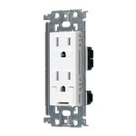 Rakuten - パナソニック WTL11323W アドバンスシリーズ　埋込アースターミナル付接地ダブルコンセント（金属枠付）（セラミックホワイト）