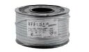 【KHD】300Vビニル平形コード VFF1.25SQ【黒】100m巻(ボビン巻)