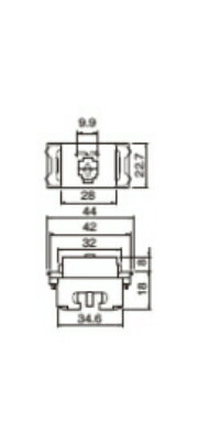 パナソニック WNT15649 フルカラー埋込テレホンモジュラジャック（6極4心）