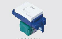 パナソニック NR3160W 情報モジュラジャック（CAT5E）(埋込型）［LAN］表示付（ホワイト）送料無料