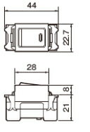パナソニック WN5004 フルカラー埋込スイッチE（4路）