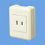 【リファインシリーズ】 品番：WKS111 品名：露出コンセント 15A125V(押締端子) 適用電線：Φ1.6,Φ2 ※メーカー取寄品のためご注文のタイミングによっては在庫切れの場合がございます。その場合はメールにてご連絡させていただきます。