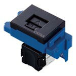 パナソニック　 NR3180MB 情報モジュラジャックCat.6A (埋込型）LAN表示付(SO-STYLE)（マットブラック）