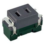 Rakuten - パナソニック WN1051MH　SO-STYLE 埋込扉付コンセント（マットグレー）15A125V