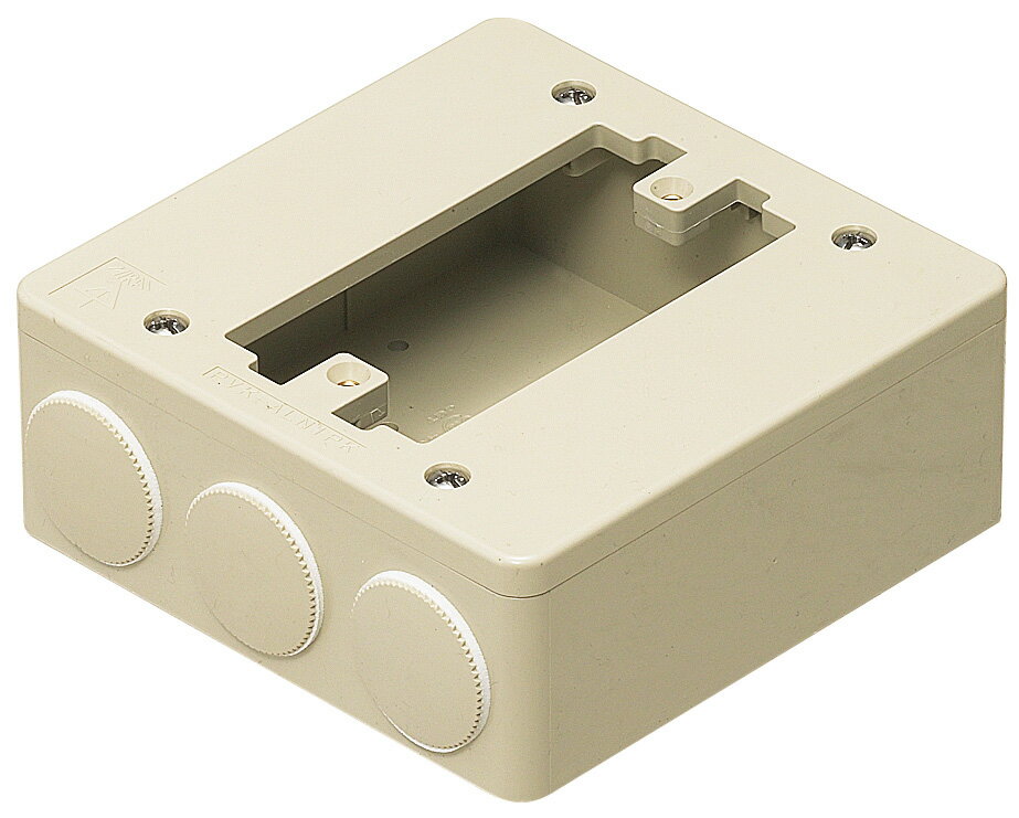 Rakuten - 未来工業 PVK-ALN1PKJ大型四角（浅型）PVKボックス（器具用）ベージュ送料無料