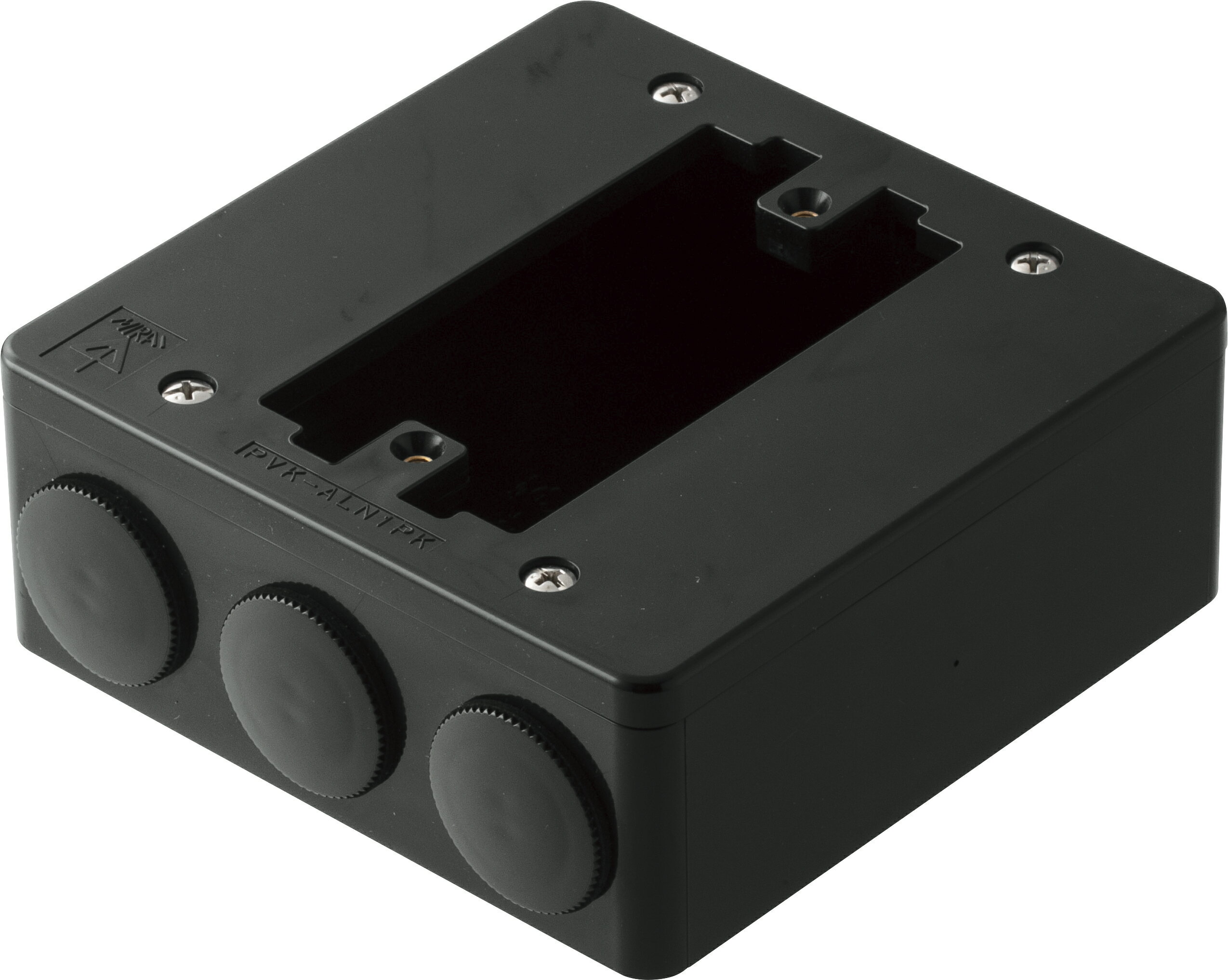 未来工業 PVK-ALN1PKK大型四角（浅型）PVKボックス（器具用）ブラック送料無料