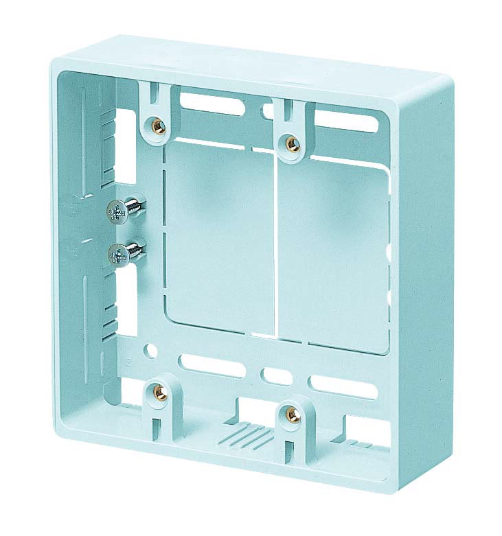 Rakuten - 未来工業 MSB−2L モール用スイッチボックス2ケ用（ライトブルー）