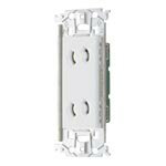 Rakuten - パナソニック WTL10623W アドバンスシリーズ埋込抜け止めダブルコンセント（金属枠付）（セラミックホワイト）