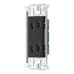 Rakuten - パナソニック WTL10623H アドバンスシリーズ埋込抜け止めダブルコンセント（金属枠付）（グレー）
