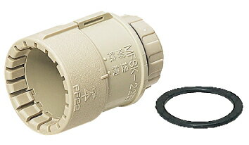 Rakuten - 未来工業　MFSK-28GP コネクタ（Gタイプ）防水型（10個）ベージュミラフレキSS専用適合菅ミラフレキSS28
