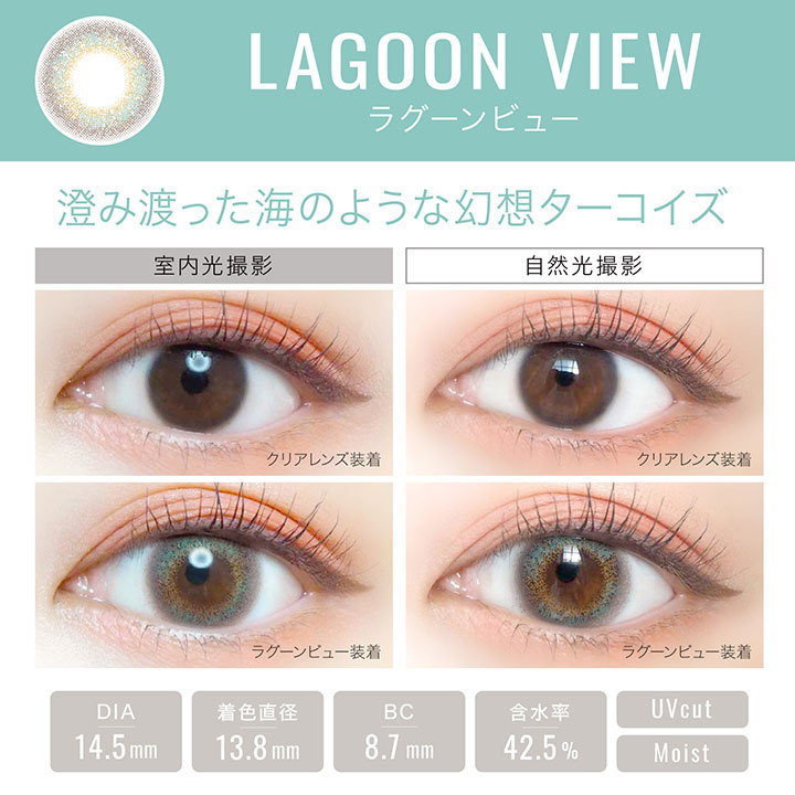 (2箱購入でキャンバスポーチのおまけ付き) カラコン エバーカラーワンデー ルクアージュ UV加工 モイスト 度なし 度あり 14.5mm 1箱10枚 1日使い捨て 1day カラーコンタクト ナチュラル ハーフ サークルレンズ リングカラコン アイセイ