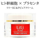 ヒト幹細胞 プラセンタ 美容クリーム リリーSC&Pピュアクリーム 30g ヒト幹細胞培養液 コスメ 化粧品 スキンケア 夏 紫外線 美容液 化..