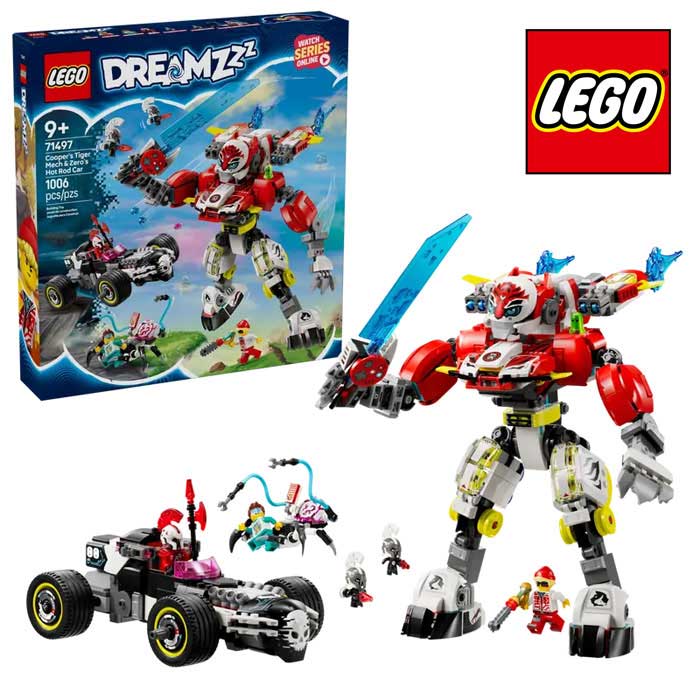 レゴ(R) ドリームズ クーパーのタイガーメカとゼロのホットロッドカー 71497(3)