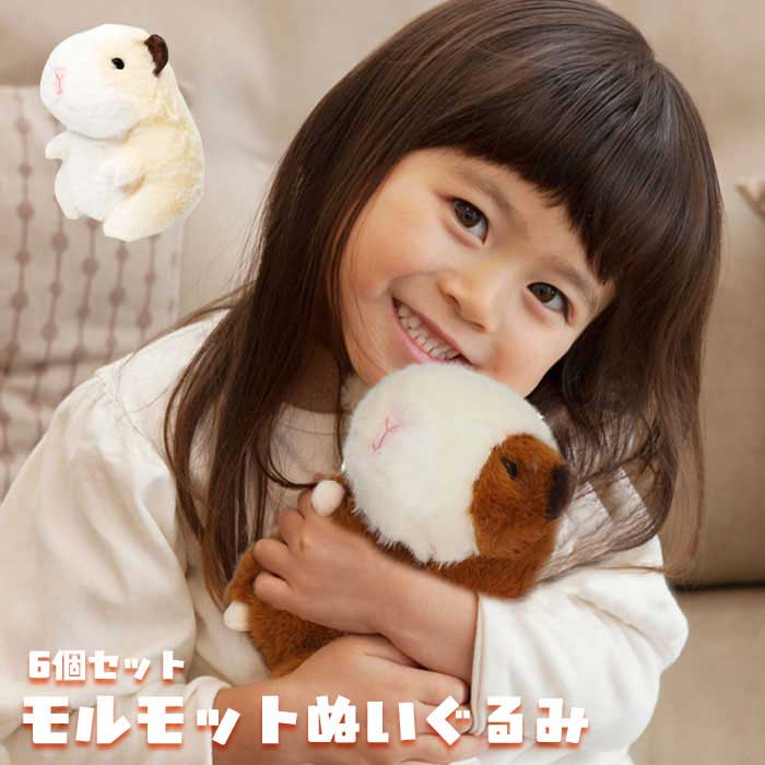 Rakuten - モルモット ぬいぐるみ 6個セット (sy4990)