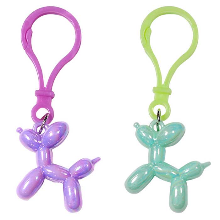 【メール便可】バルーンドッグ キーホルダー 24個セット (sy4996)