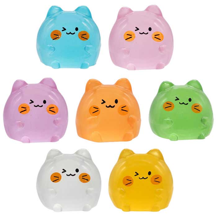 【メール便可】ほわっと 蓄光 マスコット ネコちゃん 30個セット (sy5024)
