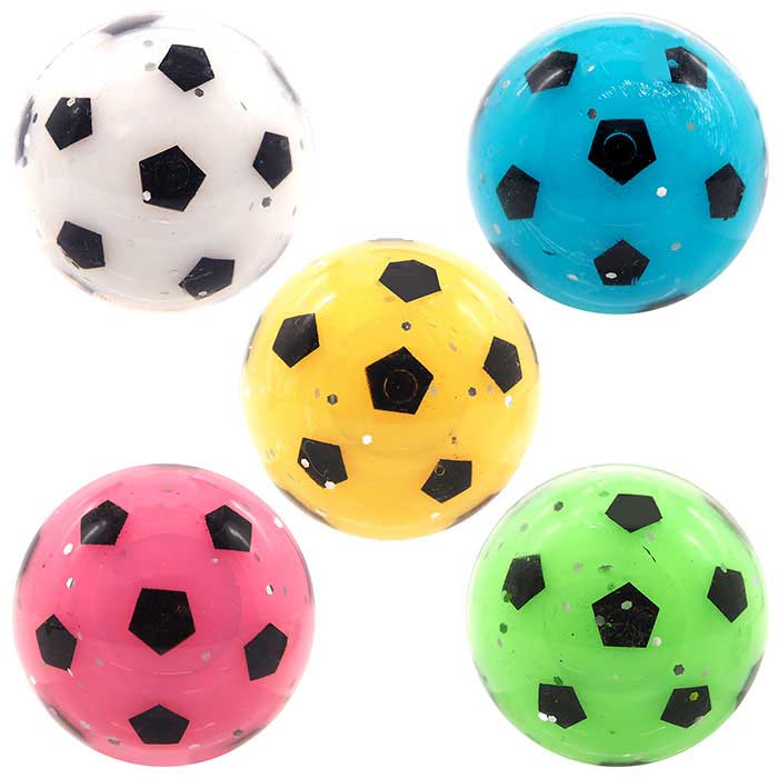 光る ピカピカ サッカー スーパーボール 30個セット (sy5408)
