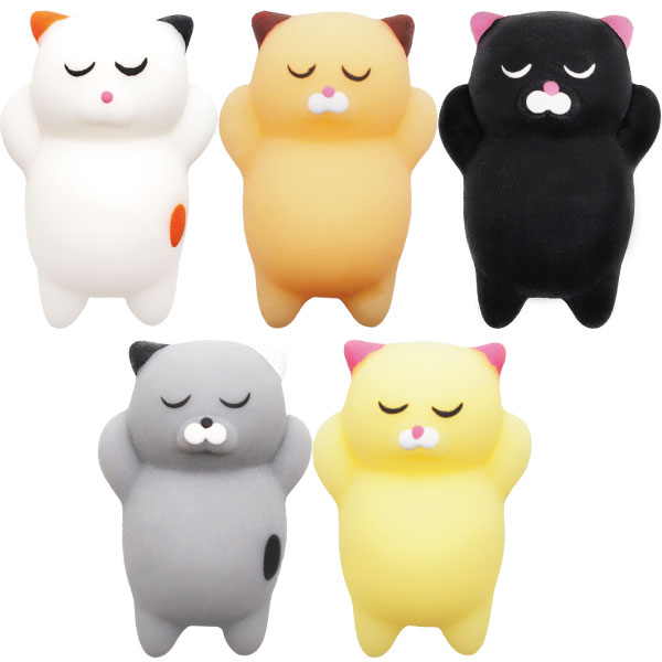 もちもちお昼寝にゃんこスクイーズ2【25個セット】(sy4325) c-lanlan-10028679 らんらん おもちゃ お祭り 景品 サンプル画像2