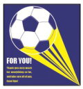 読んで!飾って!ずっと楽しい♪ 学校色紙2 サッカー