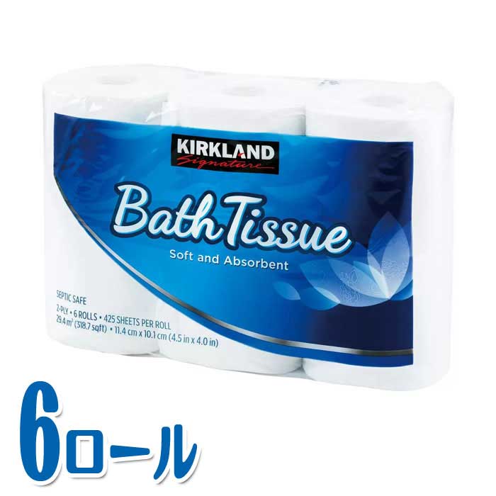KIRKLAND Bath tissue ���������� �Х��ƥ��å��� �ȥ���åȥڡ��ѡ� ���֥� 6������