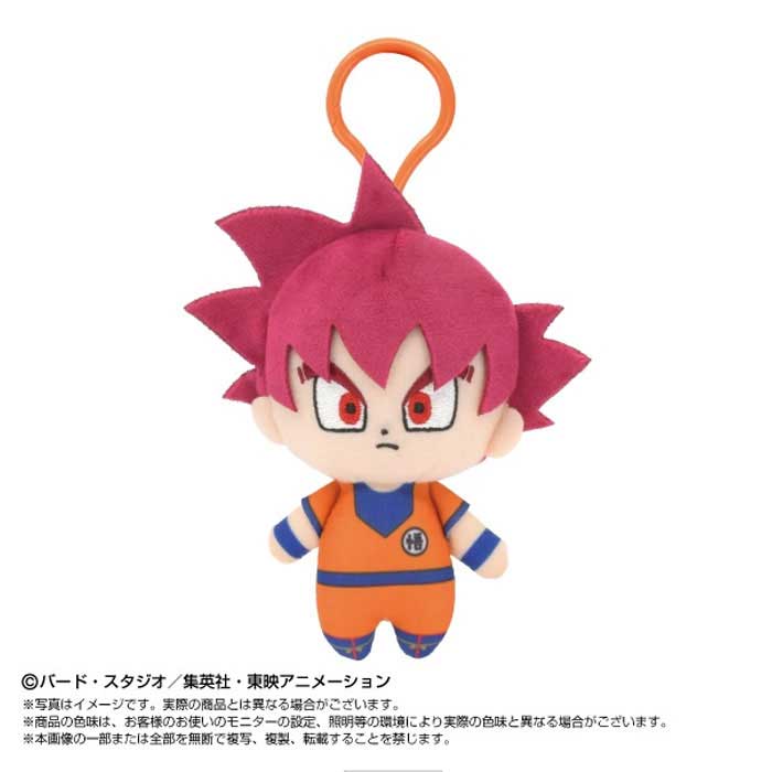 樂天商城 - プラフックつきChibiぬいマスコット ドラゴンボールシリーズ 超サイヤ人ゴッド孫悟空