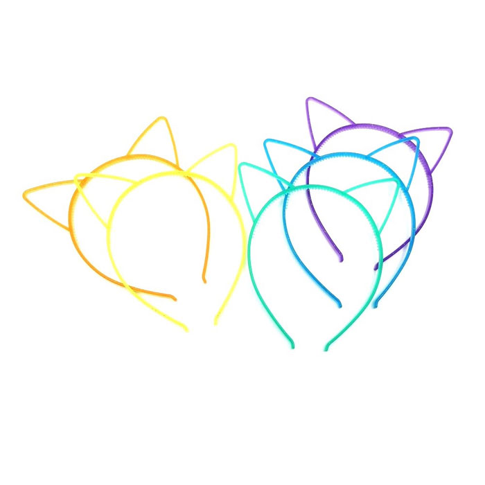 蓄光 猫耳カチューシャ [25個セット]