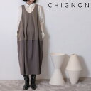 【予約】【9月下旬~10月上旬入荷予定入荷予定】CHIGNON シニヨン コクーン切替ワンピース コクーンワンピース ジャンスカ ジャンパースカート コクーン ロングワンピース ワンピース ロング ロング丈 5555-284