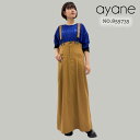 【予約】【7月下旬~8月上旬入荷予定】ayane アヤン ビンテージ加工ポリエステルジャンパースカート ジャンパースカート スカート 855735
