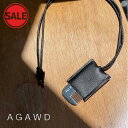 【SALE/半額!50%OFF】AgAwd アガウド ブラシケースネックレス ネックレス ロングネックレス 革ネックレス レザーネックレス ブラシ付き コーム付き 2402-911567