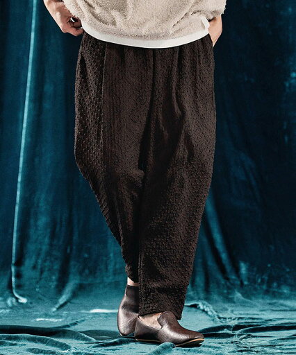 2025 春夏 先行予約 4月下旬~5月上旬入荷予定 アンゲネーム パンツ ANGENEHM Seersucker fabric tapered pants メンズ 送料無料 キャンセル不可