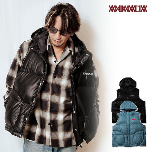 アニマリア ベスト ANIMALIA PUDDING PU LEATHER VEST メンズ 中綿ベスト アニマリア ベスト ANIMALIA PUDDING PU LEATHER VEST メンズ 中綿ベスト