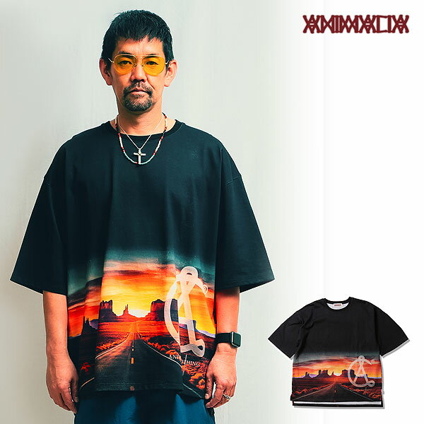 20％OFF SALE セール アニマリア Tシャツ ANIMALIA MONUMENT VALLEY BIG SILHOUETTE slit tee メンズ ..
