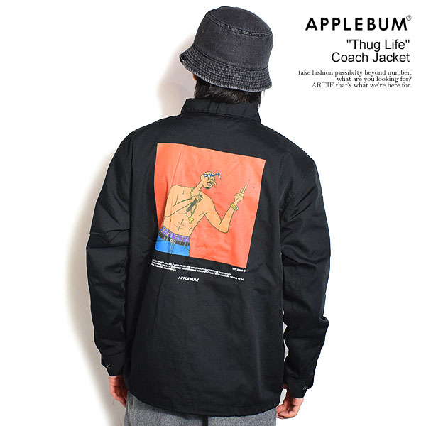 30％OFF SALE セール アップルバム ジャケット APPLEBUM × JUTA SVOGG “Thug Life” Coach Jacket メンズ コーチジャケット コラボ 送料無料 ストリート