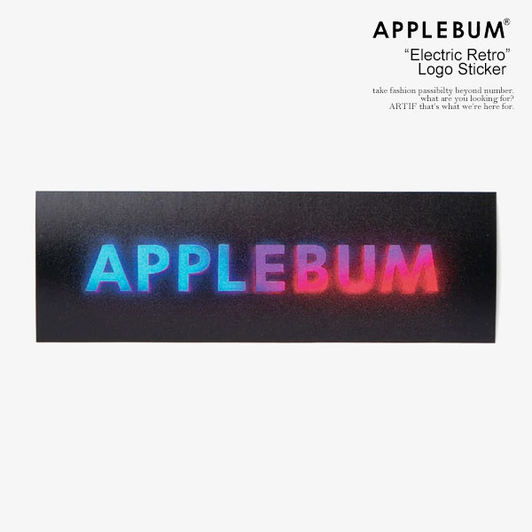 乐天商城 - アップルバム ステッカー APPLEBUM “Electric Retro” Logo Sticker メンズ シール 耐水 耐候 ストリート