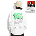 ベンデイビス Tシャツ BEN DAVIS SPRAY GORILLA L/S TEE(WIDE) -WHITE- メンズ 長袖 ロンT ワイドシルエット 送料無料 ストリート