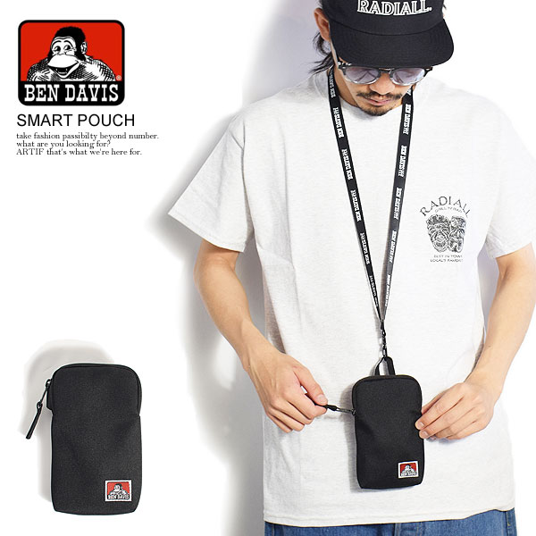 BEN DAVIS ベンデイビス スマホポーチ スマートフォンポーチ スマホポシェット ショルダーバッグ SMART POUCH メンズ レディース 男女兼用 おしゃれのサムネイル