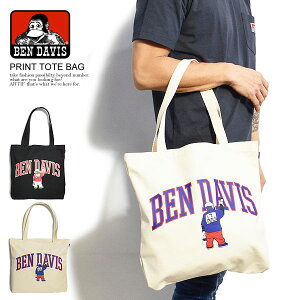 BEN DAVIS ٥ǥӥ ȡȥХå Хå Х PRINT TOTE BAG  