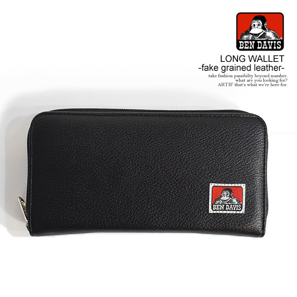 BEN DAVIS 財布 メンズ ベンデイビス 長財布 BEN DAVIS LONG WALLET -fake grained leather- メンズ ロングウォレット 財布 ストリート