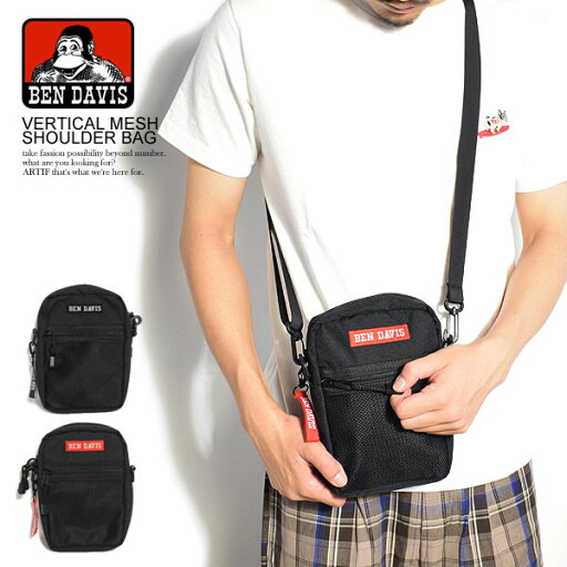 BEN DAVIS ベンデイビス ショルダーバッグ VERTICAL MESH SHOULDER BAG メンズ レディース 男女兼用 おしゃれ BEN DAVIS ベンデイビス ショルダーバッグ VERTICAL MESH SHOULDER BAG メンズ レディース 男女兼用 おしゃれ