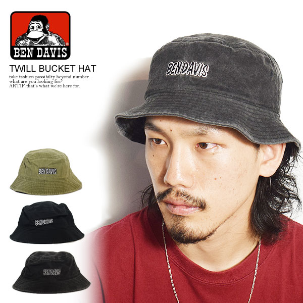 乐天商城 - BEN DAVIS ベンデイビス バケットハット 帽子 TWILL BUCKET HAT メンズ レディース 男女兼用 おしゃれ