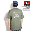 ベンデイビス Tシャツ BEN DAVIS CASSETTE PLAYER EMB TEE -MOSS GREEN- メンズ 半袖Tシャツ オーバーサイズ 送料無料 ストリート