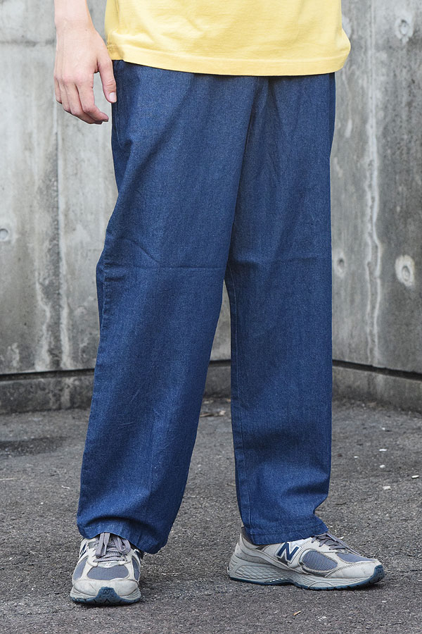 コアセルベート パンツ COACERVATE WIDE STRAIGHT COTTON LINEN DENIM PANTS メンズ デニムパンツ ストレートパンツ 送料無料 ストリート