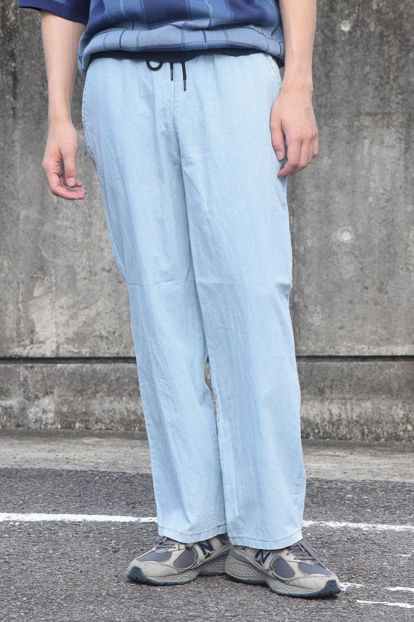 コアセルベート パンツ COACERVATE WIDE STRAIGHT COTTON LINEN DENIM PANTS メンズ デニムパンツ ストレートパンツ 送料無料 ストリート