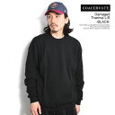 コアセルベート Tシャツ COACERVATE Damaged Tharmal L/S -BLACK- メンズ ロンT サーマル カットソー 長袖 送料無料 ストリート