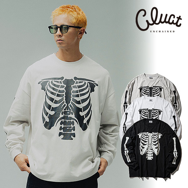乐天商城 - 2026 春 先行予約 3月～4月入荷予定 クラクト Tシャツ CLUCT BONE [L/S W TEE] メンズ 送料無料 キャンセル不可