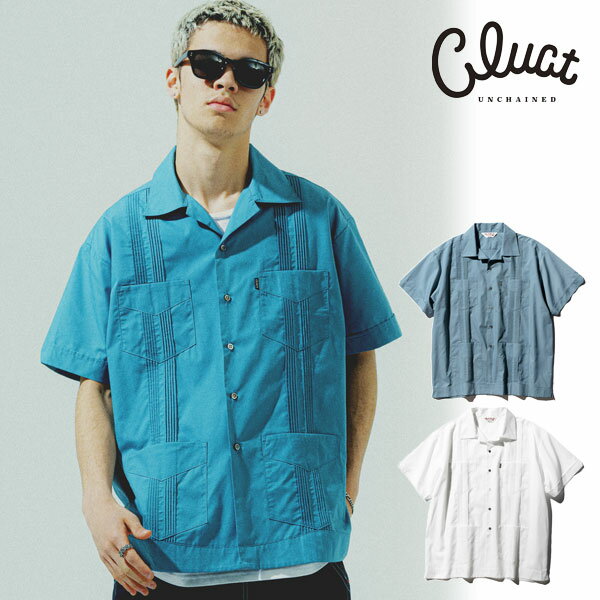 クラクト シャツ CLUCT GUNAYABERA[CUBA SHIRT] メンズ 半袖 キューバシャツ 送料無料